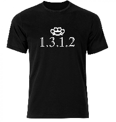 T-shirt męski 1312 ACAB czarny